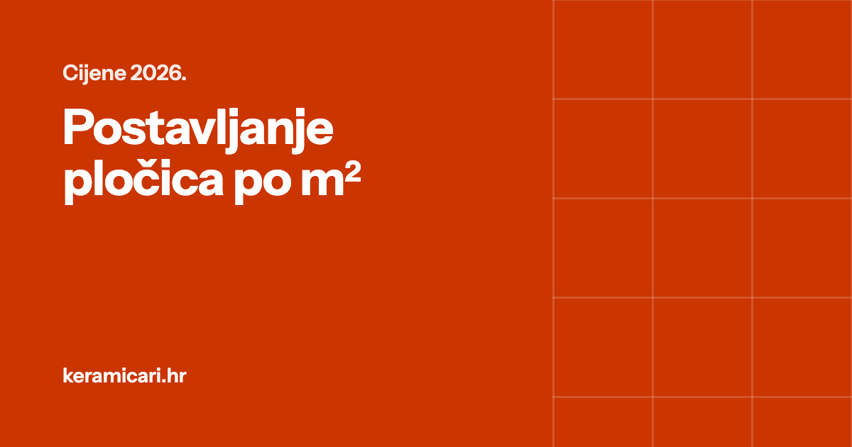 Koliko košta postavljanje pločica po m² u 2026. i što je uključeno